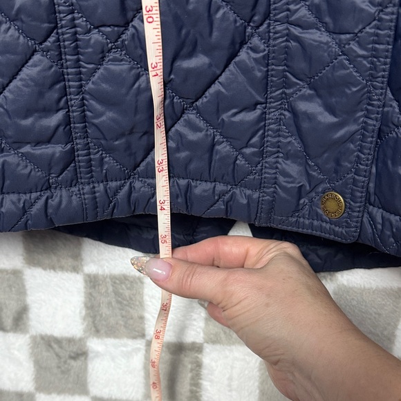 Barbour Navy Quilted Women's Jacket Parka 8 - Picture 8 of 13